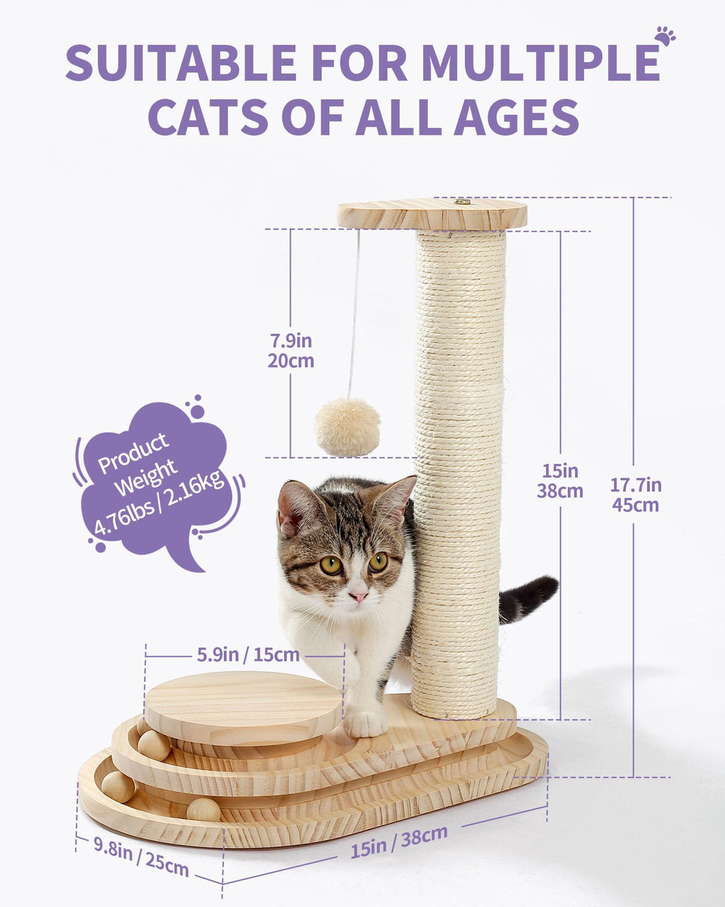 Cat scratcher toy that protects furniture