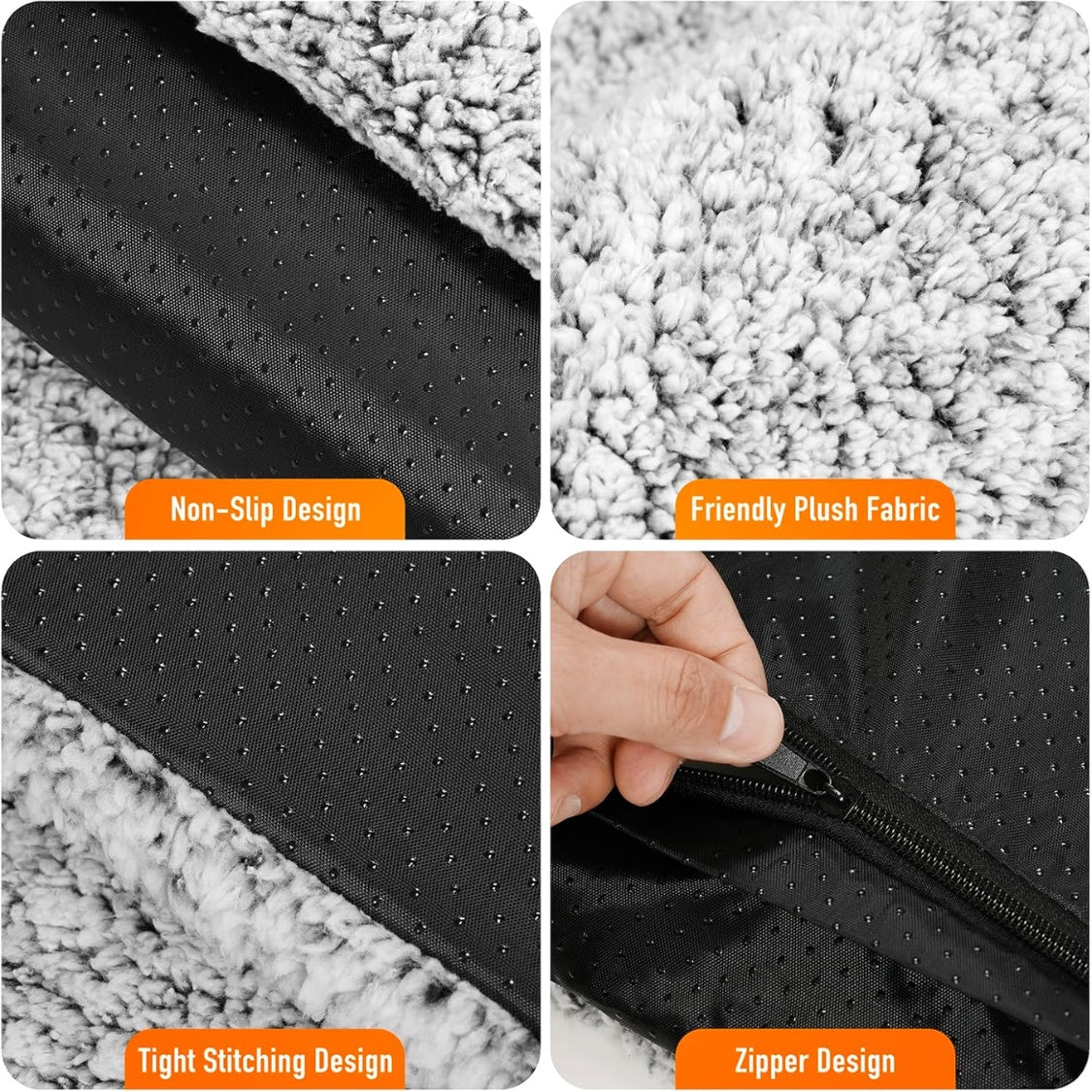 Self-warming cat bed reflective thermal layer